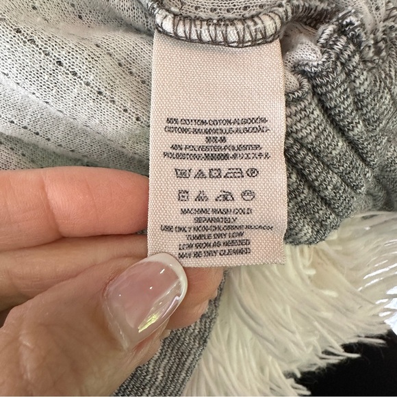 Free People Gray Zip Hoodie Size L - Picture 11 of 15